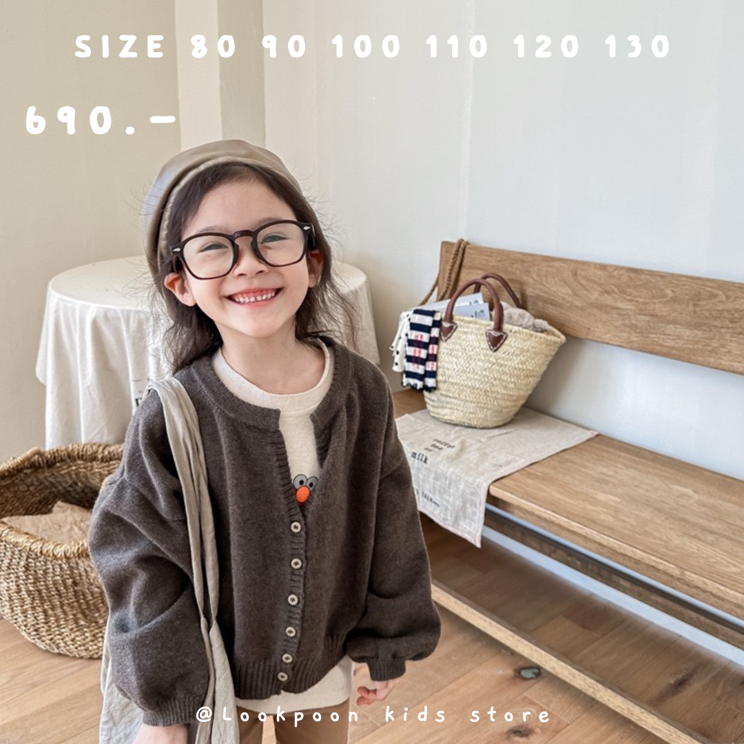 Winter❄️Sweater เสื้อไหมพรมสีพื้นกระดุมหน้า