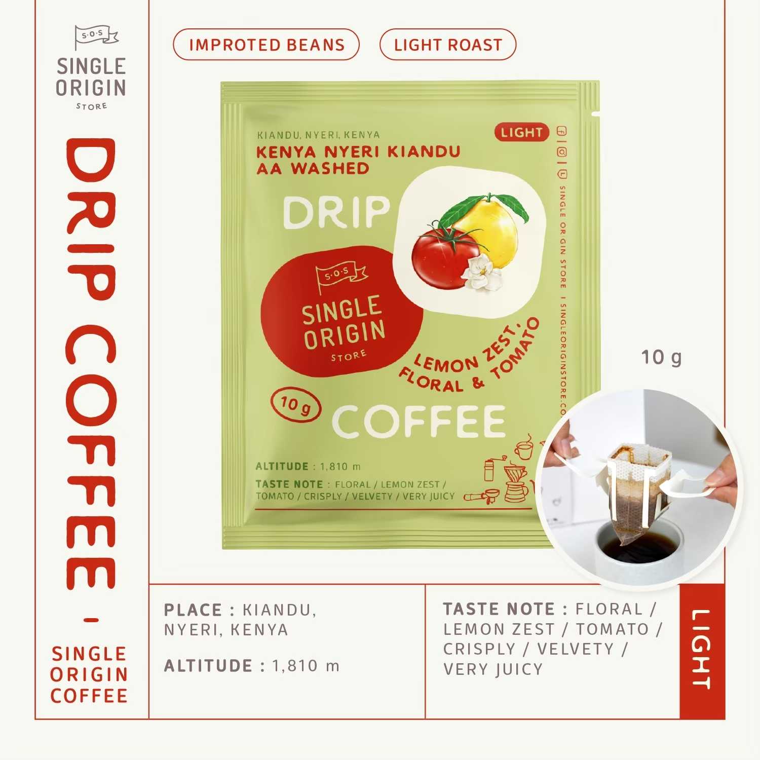 Drip Bag - Kenya (Imported Beans)