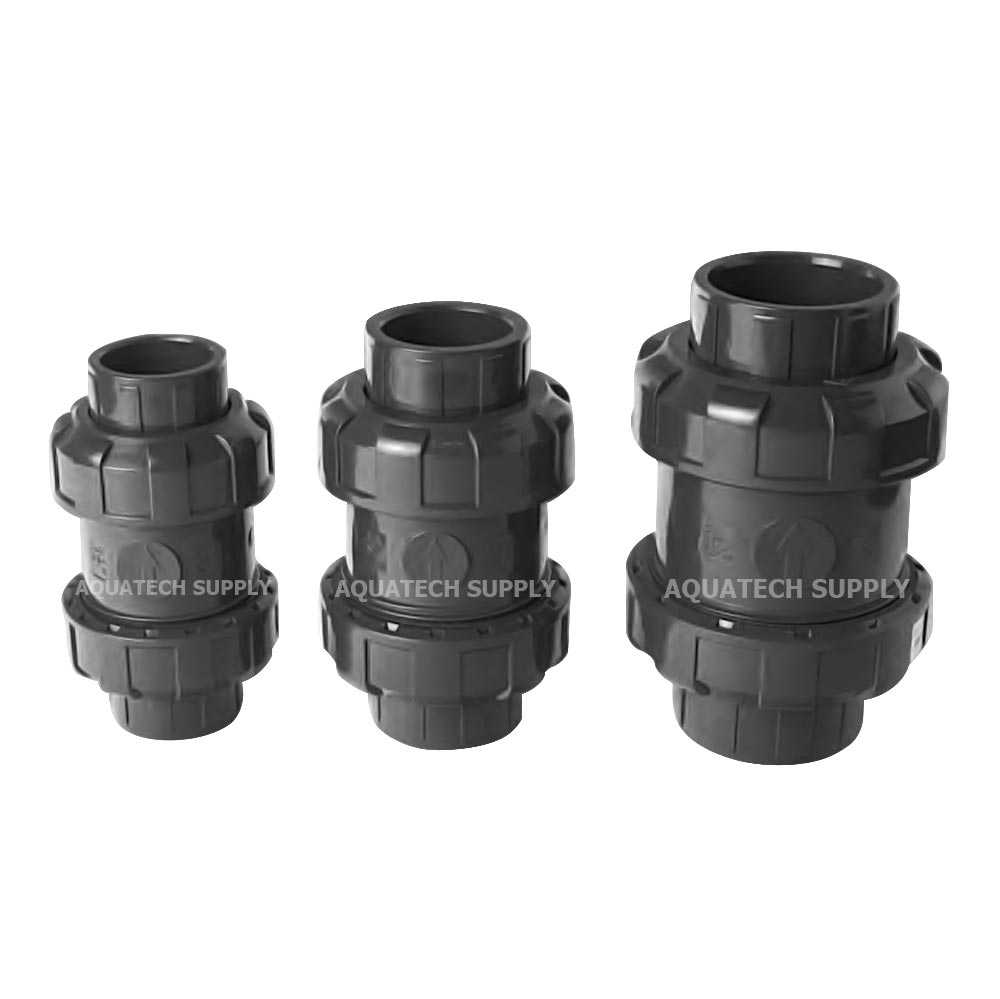 SANKING เช็ควาล์วดับเบิ้ลยูเนียน สวมเชื่อม ยูพีวีซี True Union Ball Check Valve UPVC ; Socket End