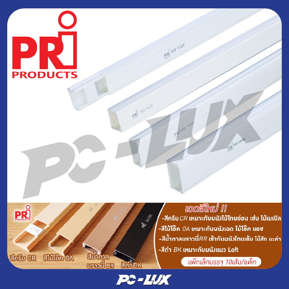 PRI รางเก็บสายไฟ รุ่น DD (PRI Type DD) ยาว 2 ม.
