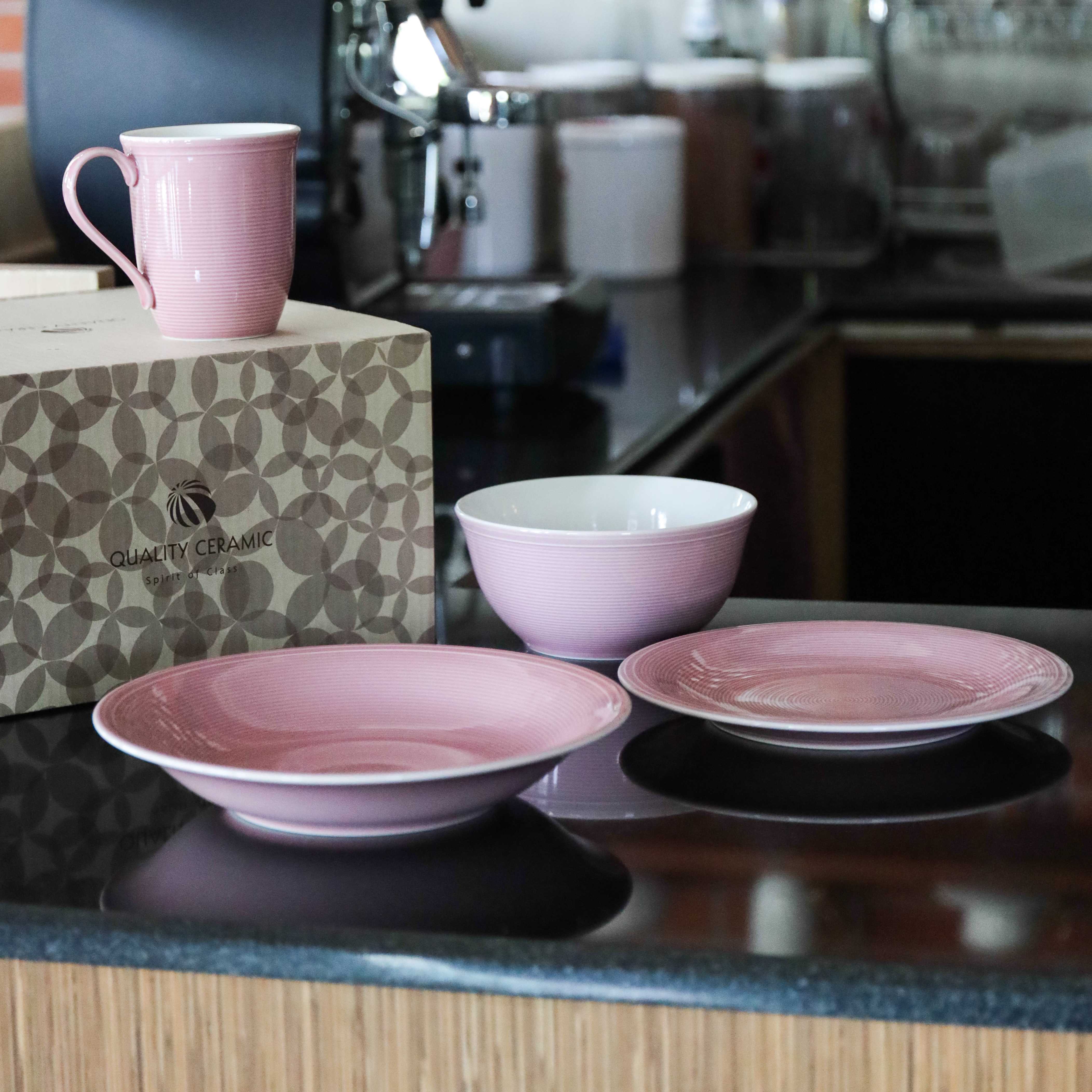 ชุดอาหาร 4 ชิ้น MG - Autumn Rose - แบบที่ 3