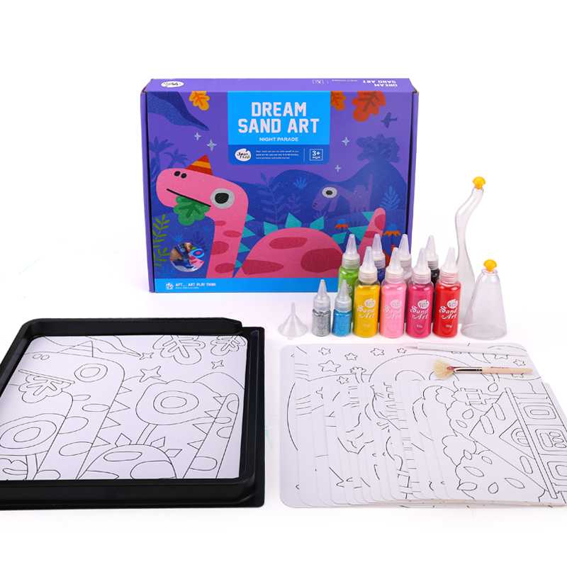 ชุดศิลปะทรายสี Joan Miro / Jar Melo  Dream Sand Art - Night Parade