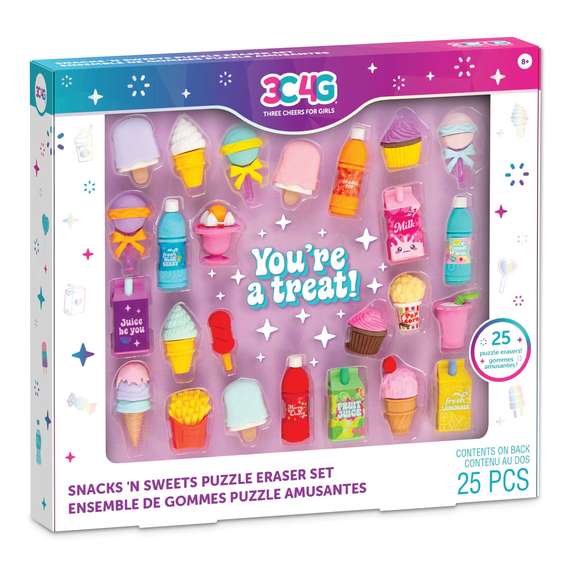 MIR12055 - Snacks 'N Sweets Puzzle Eraser Set เซ็ตยางลบ รุ่นสแน็ค แอนด์ สวีทส์
