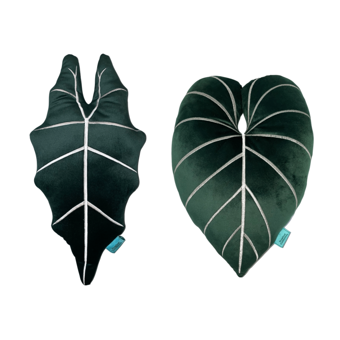 HANDMADE  FRYDEK & GLORIOSUM  LEAF PILLOW SET