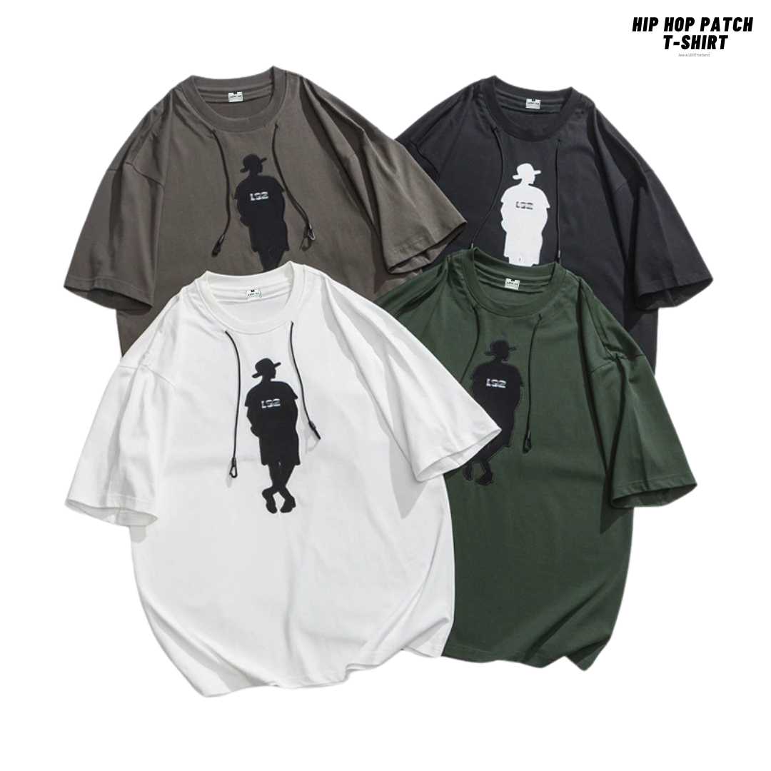 Jeera168 | Hip Hop Patch T-Shirt (พรีออเดอร์)
