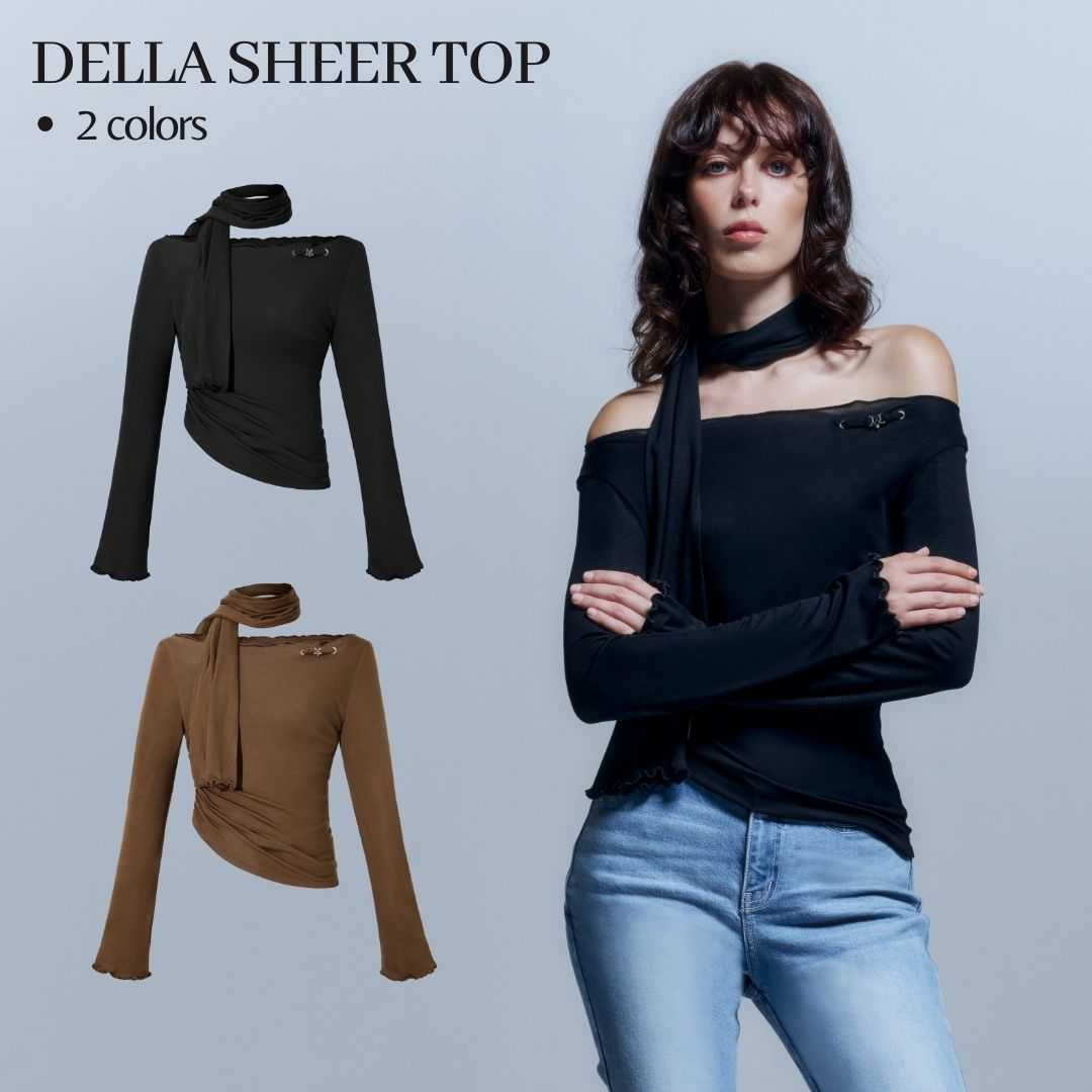 Merge Official - Della Sheer Top (พร้อมส่ง)(เปิดขาย 5 May 12:00)