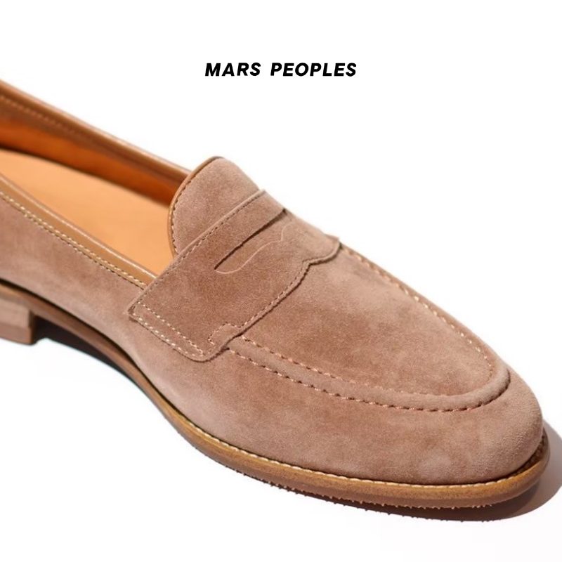 Unlined Penny No.3 - Sand suede