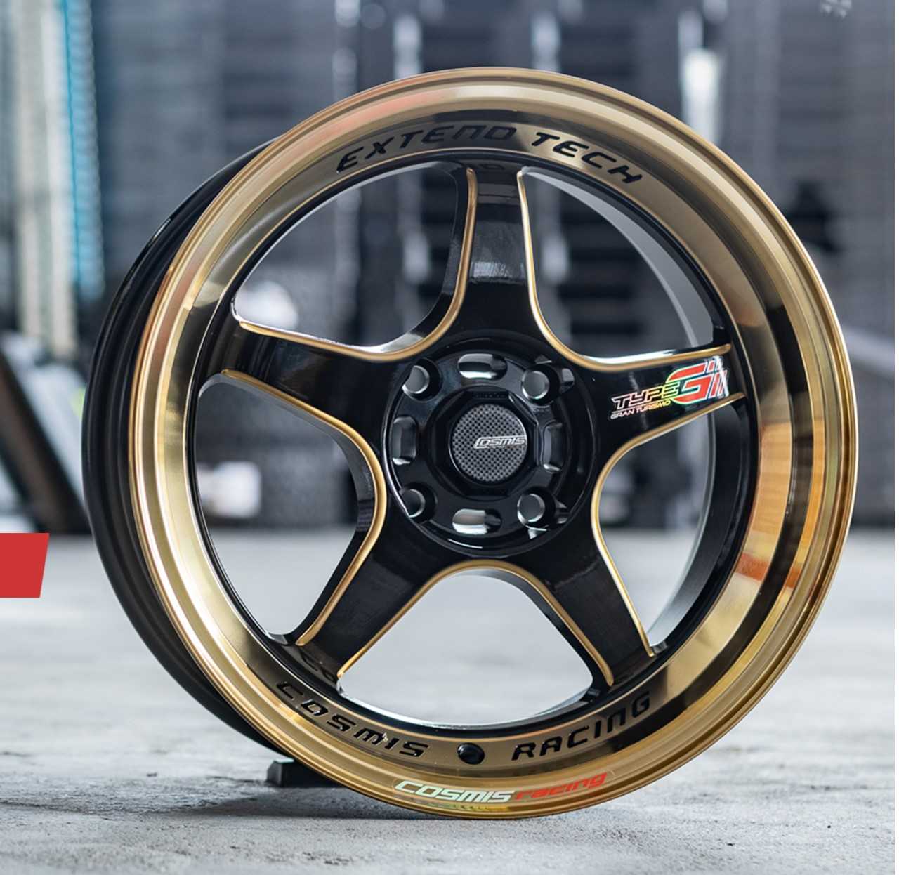 แม็กซ์ TYPE-GV.2(YA9994) 17X7.5 4X100 ET35 CB.67.1 B32TG-WTG+PLATE