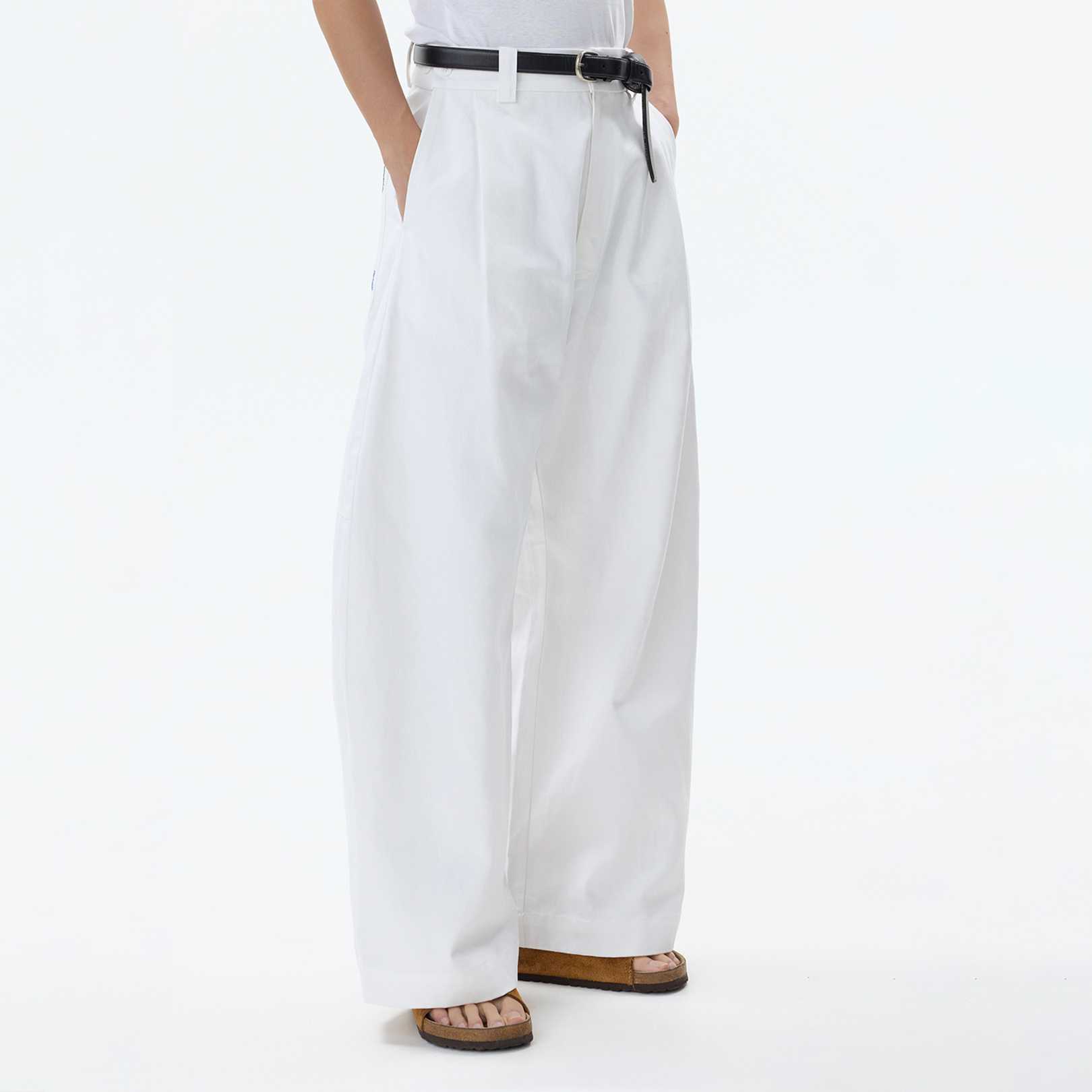 0040 DEFECT — GROOVY BOY PANTS -SIZE S- (WHITE)
