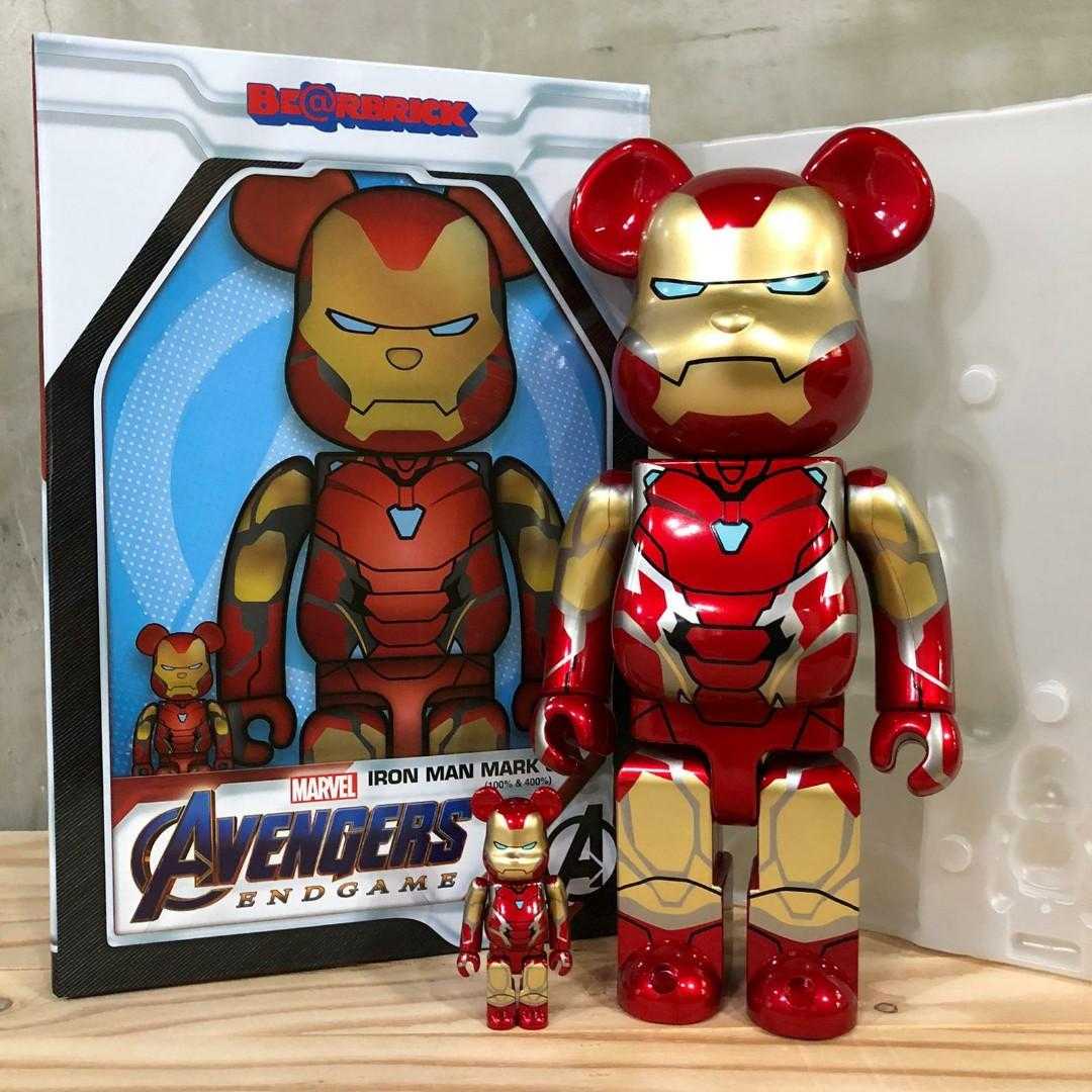 Bearbrick Marvel ironman mark 85 1st ver. 100%+400%