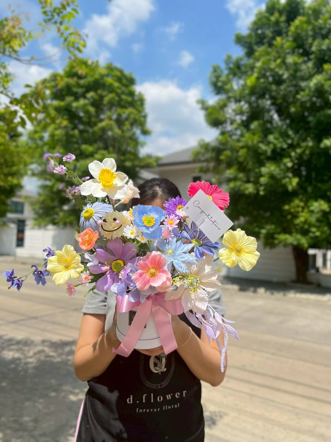 Fower box กล่องดอกไม้ประดิษฐ์