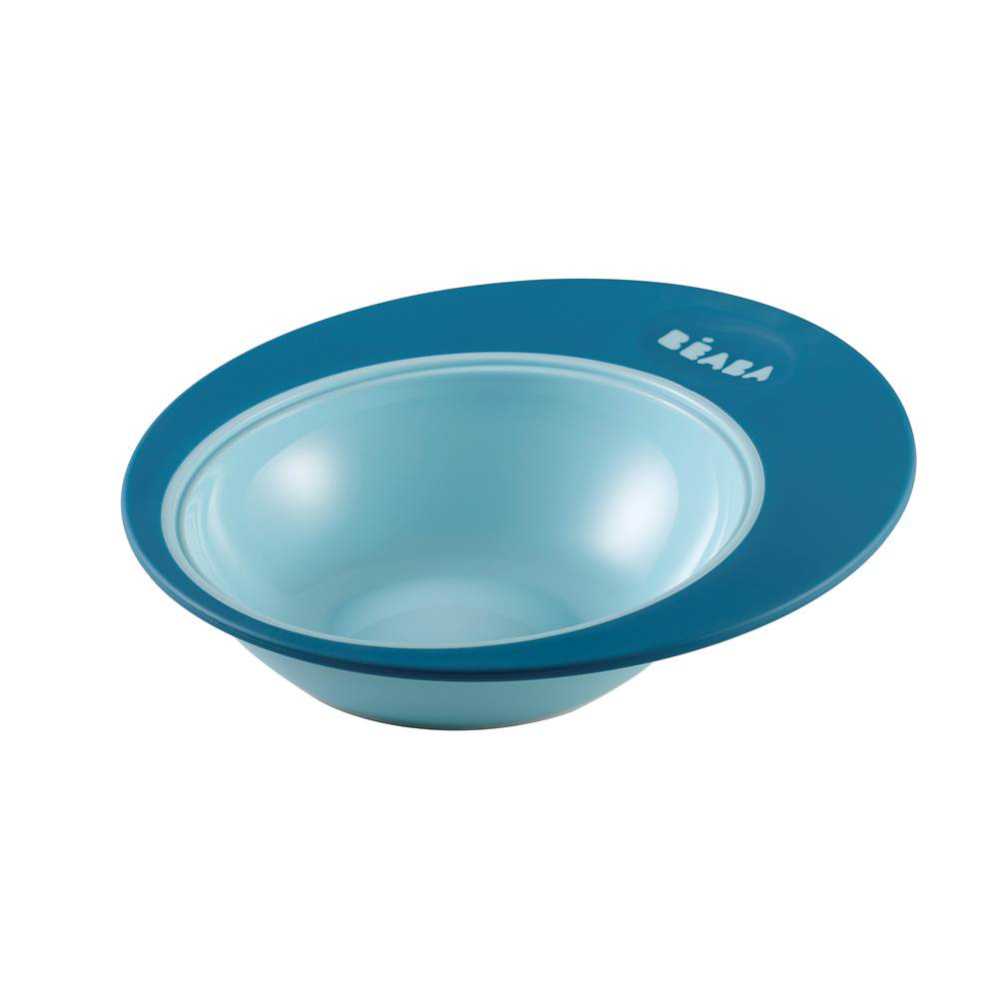 ชามป้อนอาหารเด็ก Ellipse Training plate - BLUE