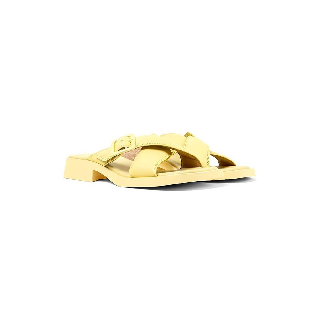 Camper รุ่น Dana รองเท้าแตะหนัง ผู้หญิง สี Yellow - K201490-002