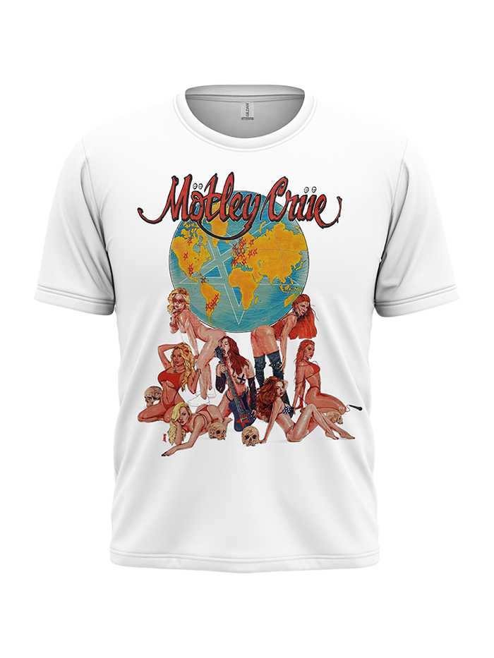 MOTLEY CRUE MEN’S TEE : GIRLS WORLD TOUR