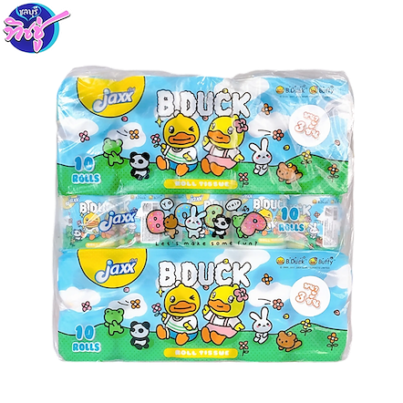 กระดาษชำระ Jaxx B.Duck แพ็ค10ม้วน โพลี