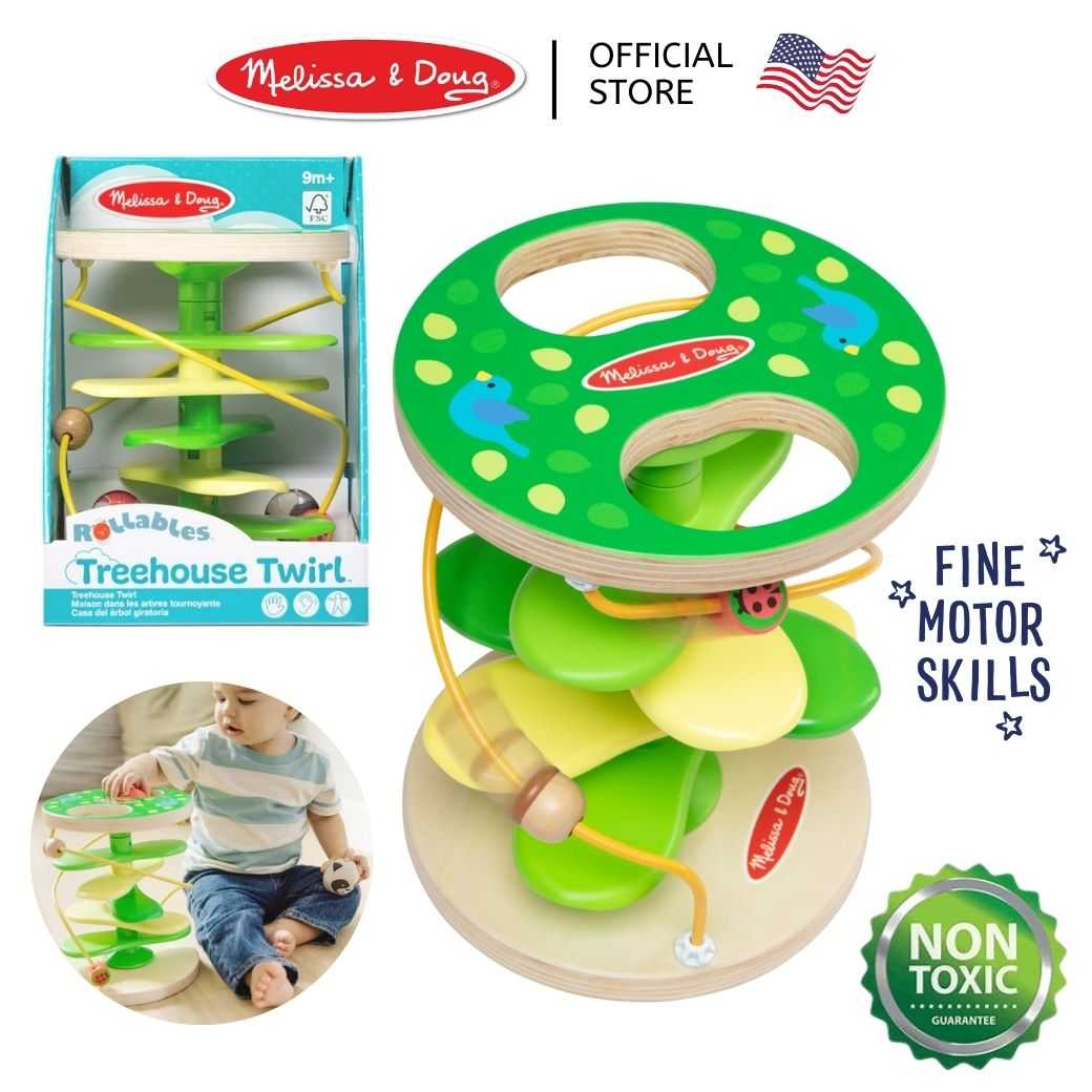 (ของแท้ USA) ของเล่นเสริมพัฒนาการ เด็ก 6 9 18 เดือน Rollables ลูกบอลผ้าเล่นกับชุดกลิ้งทะเล ต้นไม้
