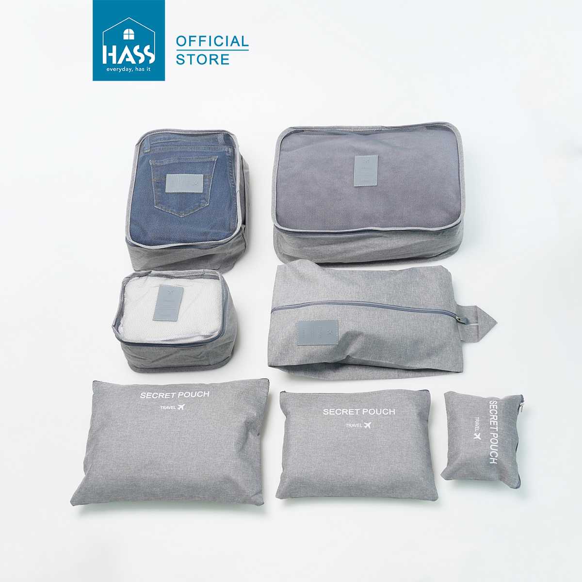 ชุดกระเป๋าใส่ของสำหรับเดินทาง Travel Bag Set (7 ชิ้น)