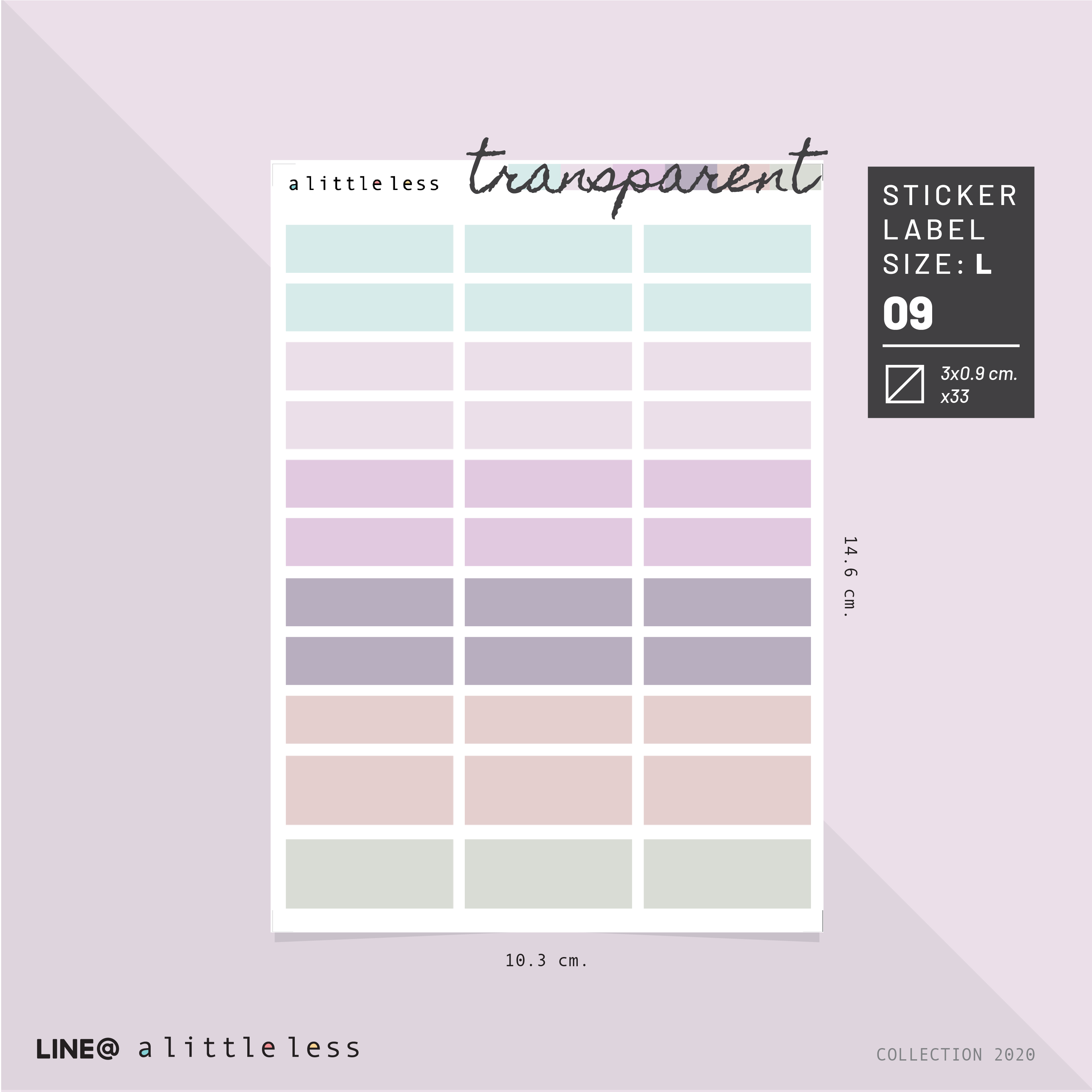 LABEL (TRANSPARENT ) No.09-12
