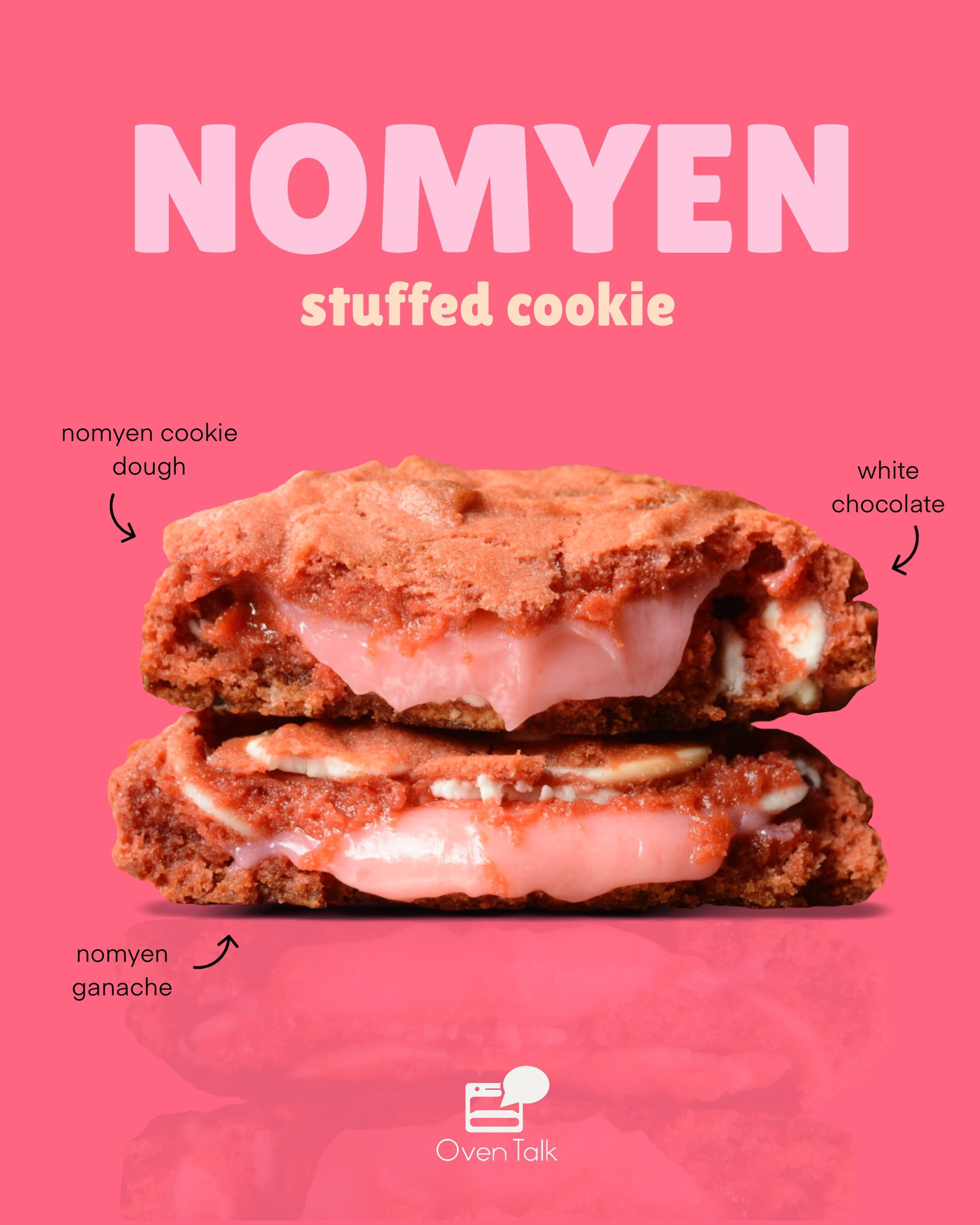 Nomyen stuffed cookie ( คุกกี้สอดไส้นมเย็นกานาช)