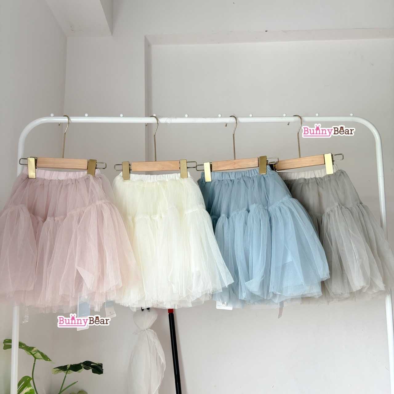 PG15-(90-160)👧🏻กระโปรงยาวเด็ก tutu !! พร้อมส่ง!!