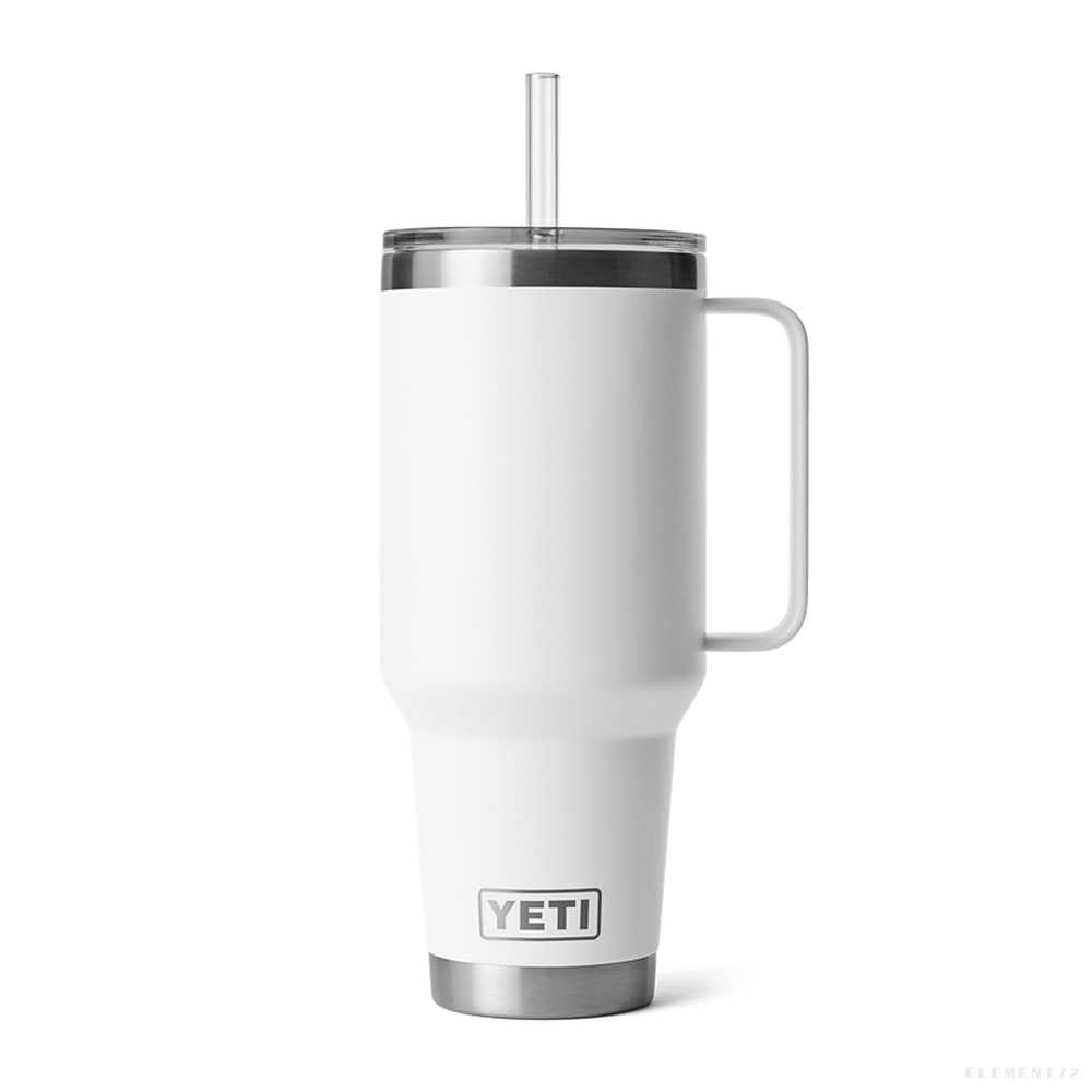 YETI แก้วเยติ เก็บความเย็น รุ่น RAMBLER 42 OZ MUG WITH STRAW LID WHITE