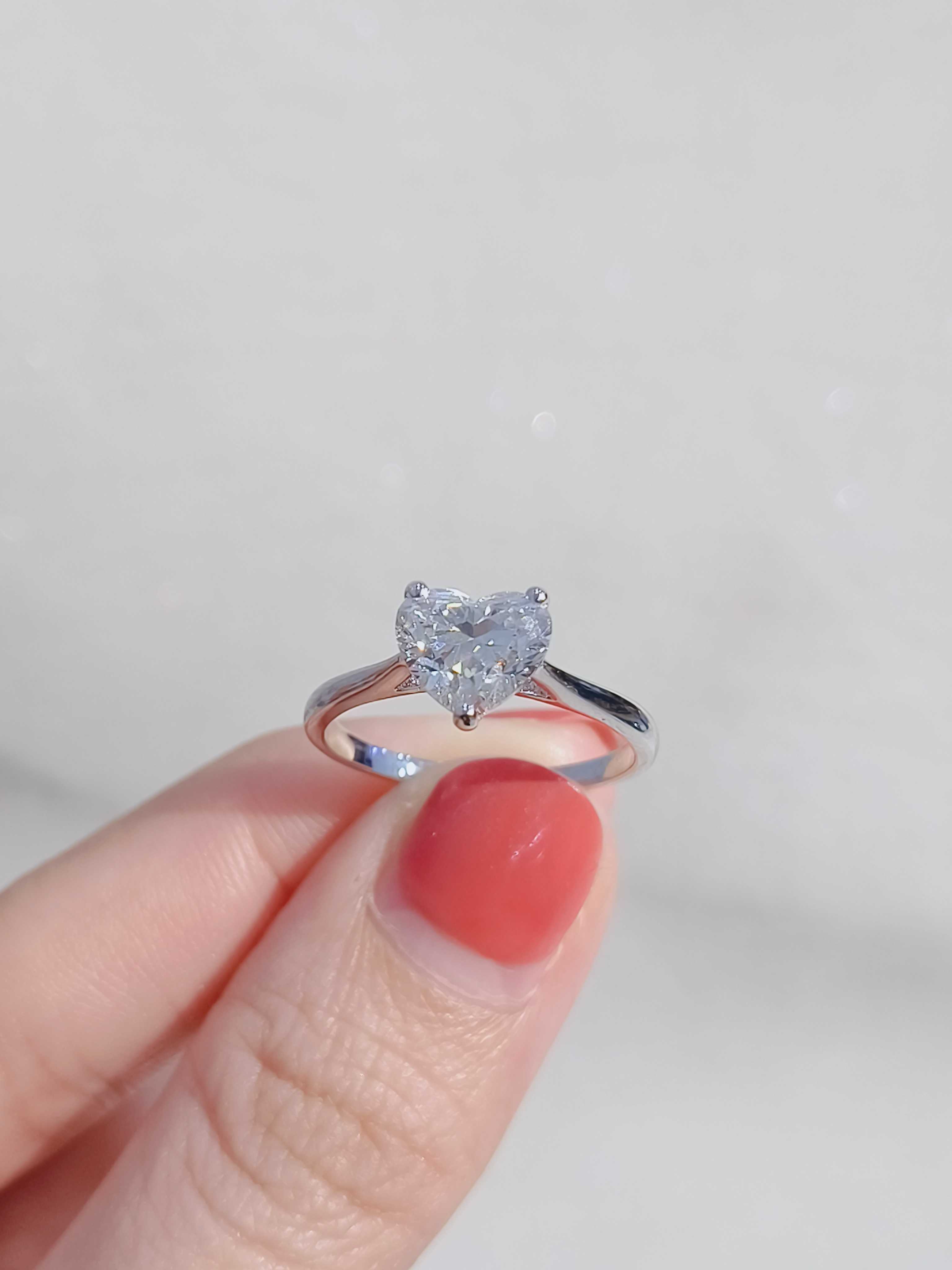  แหวน หัวใจLG  2.0 ct  (18k)