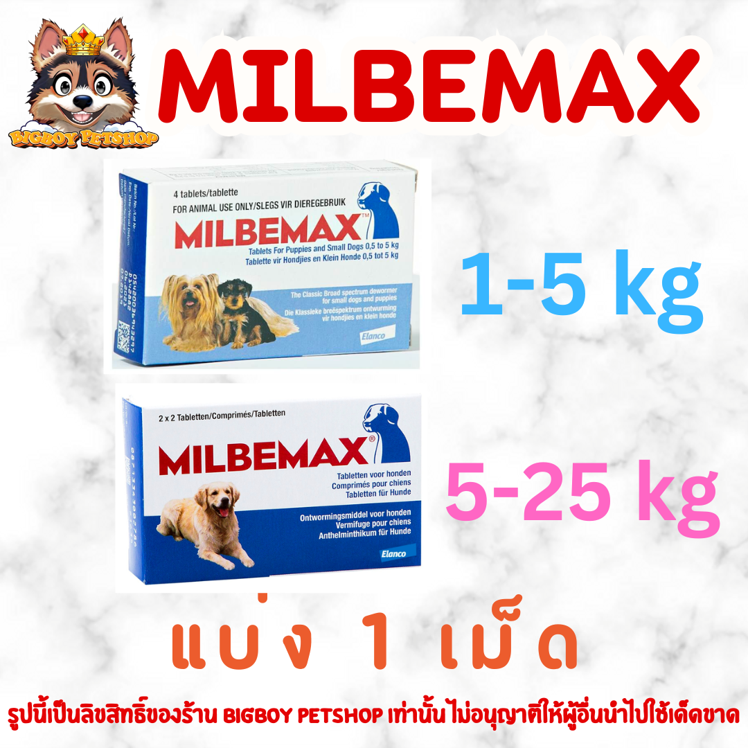 Milbemax มิลบีแม็กซ์ แบ่งขาย 1เม็ด