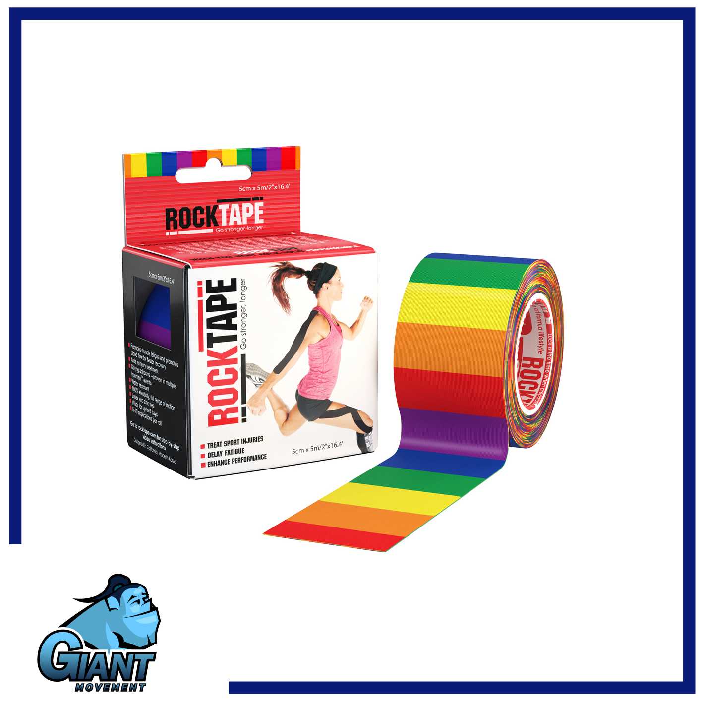 RockTape Rainbow ขนาด 5cm x 5m