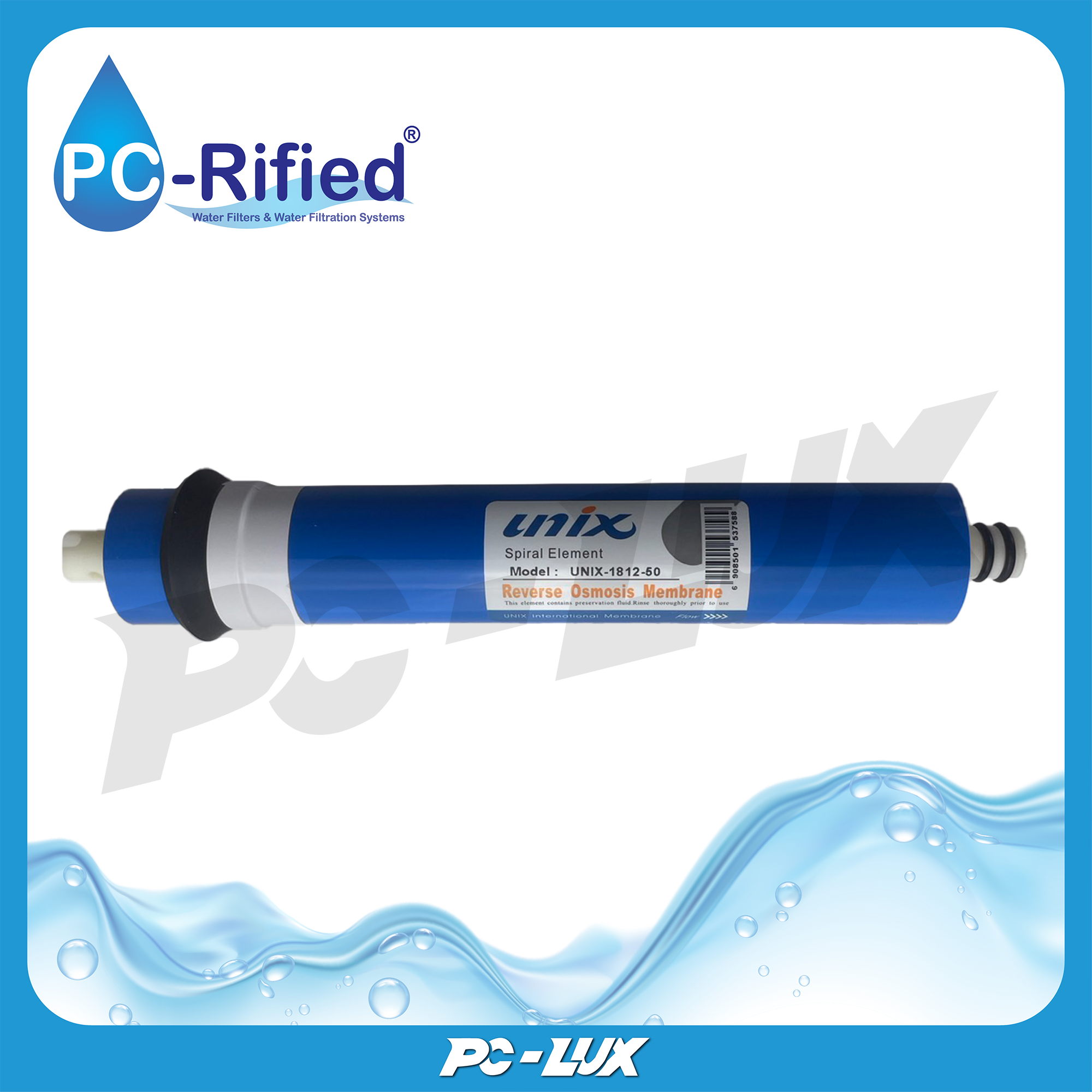 PC-Rified ไส้กรองน้ำ RO Membrane 50 GPD