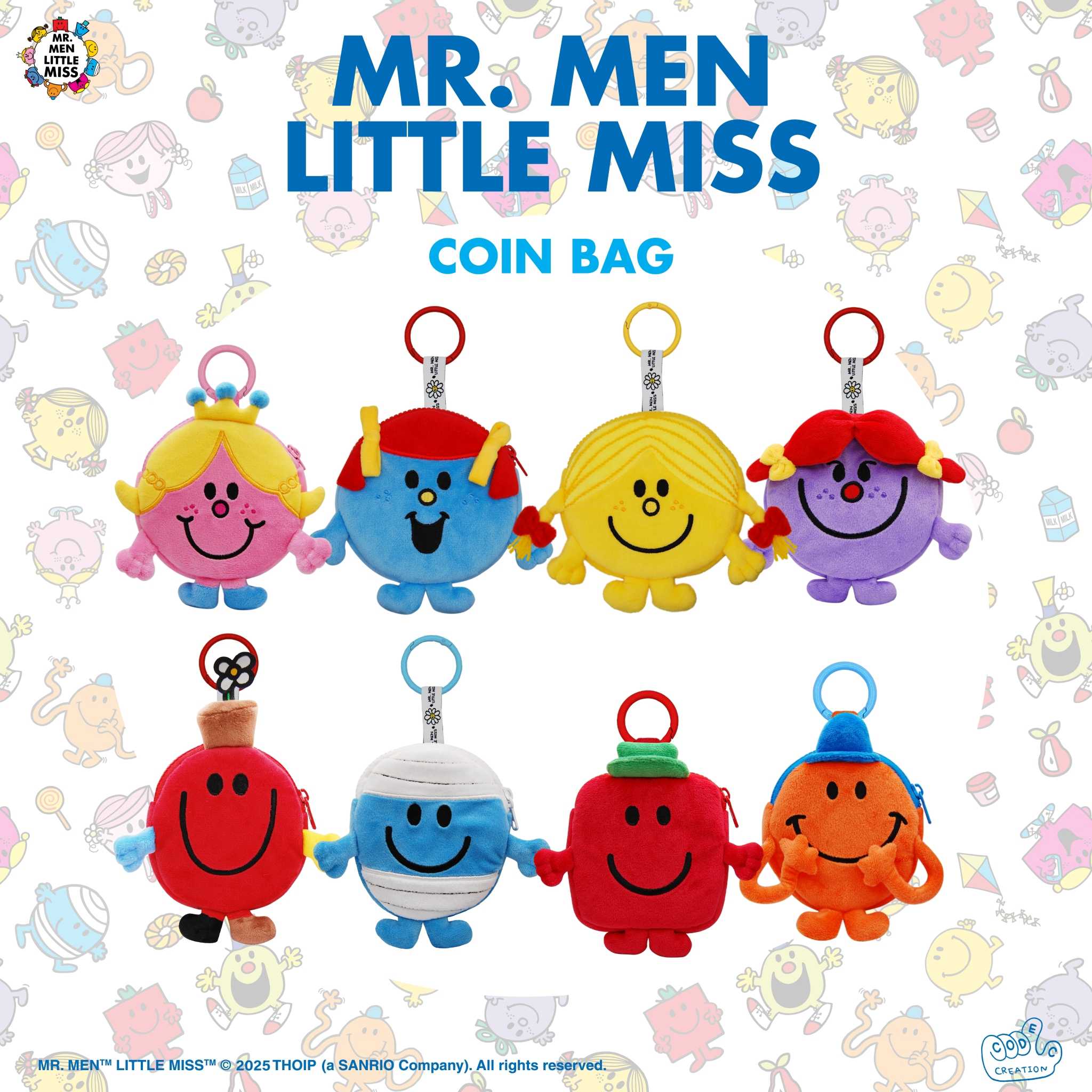Keychain Coin Bag (Mr.men and Little miss)