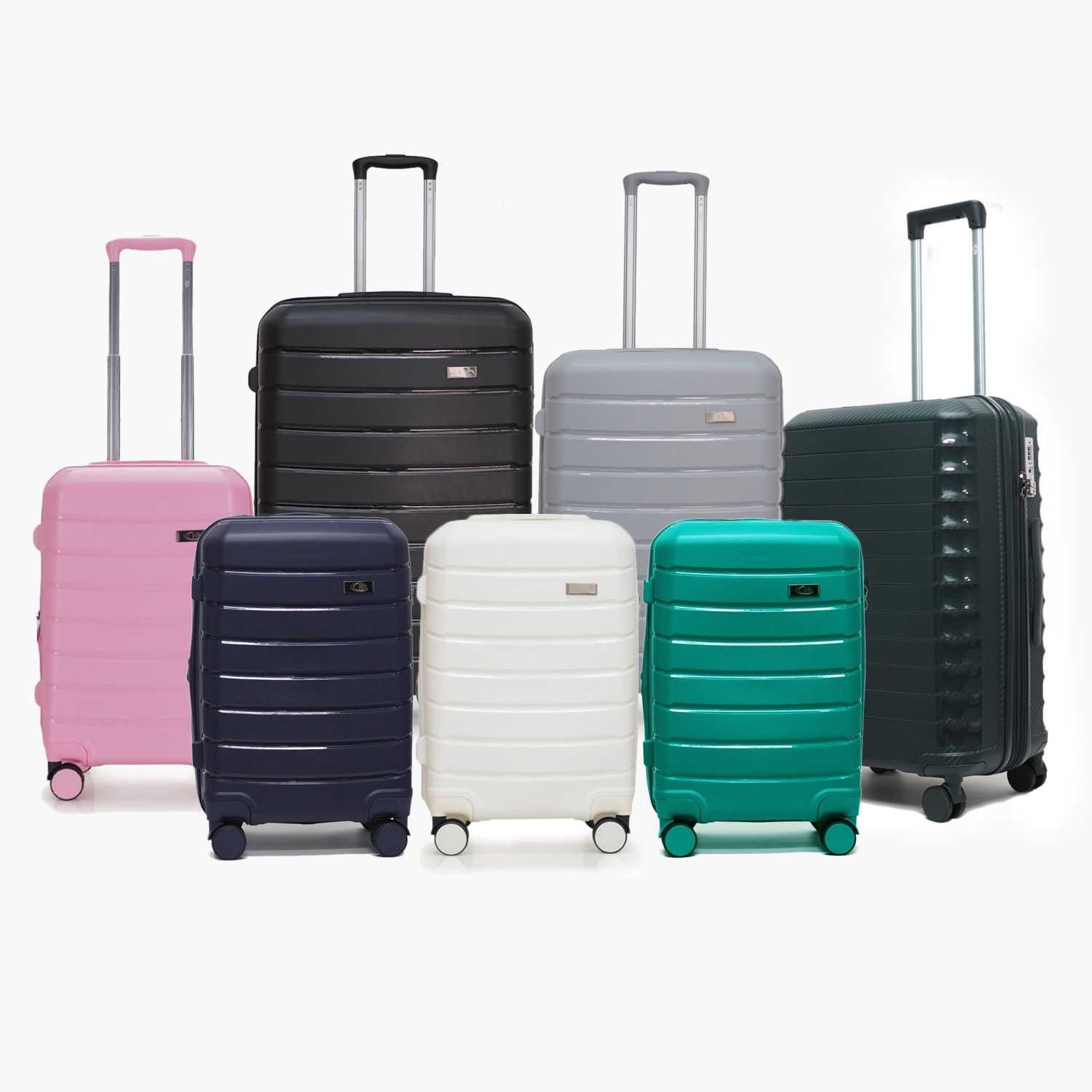 HQ LUGGAGE กระเป๋าเดินทาง PP 100% ระบบล็อค TSA 4 ล้อคู่ 360 ํ รุ่น 8883