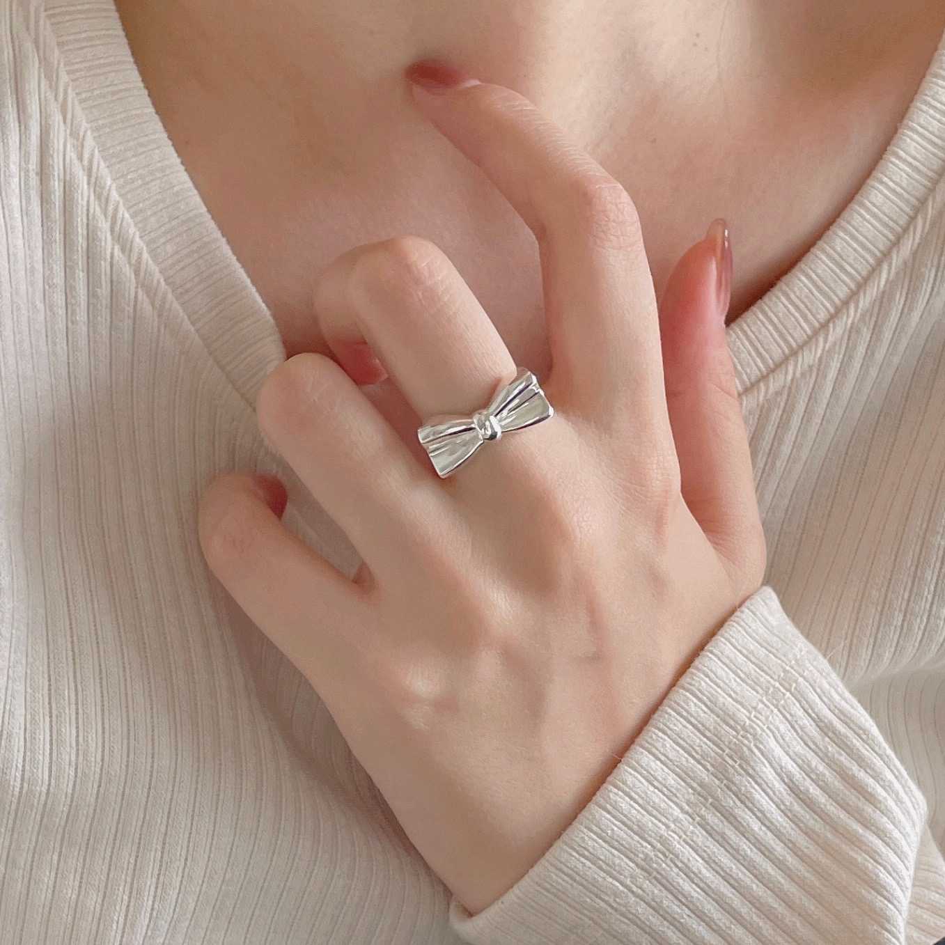 [พร้อมส่ง] 💍〰️ แหวนโบว์ น่ารักมากๆ 🎀 | QF010