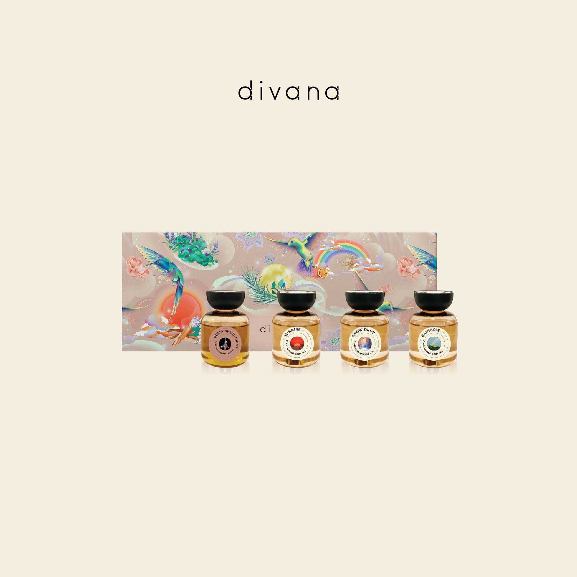 divana เซ็ตส่งต่อความสุข ออยล์นวดบำรุงผิว: divana Phenomenon of Happiness