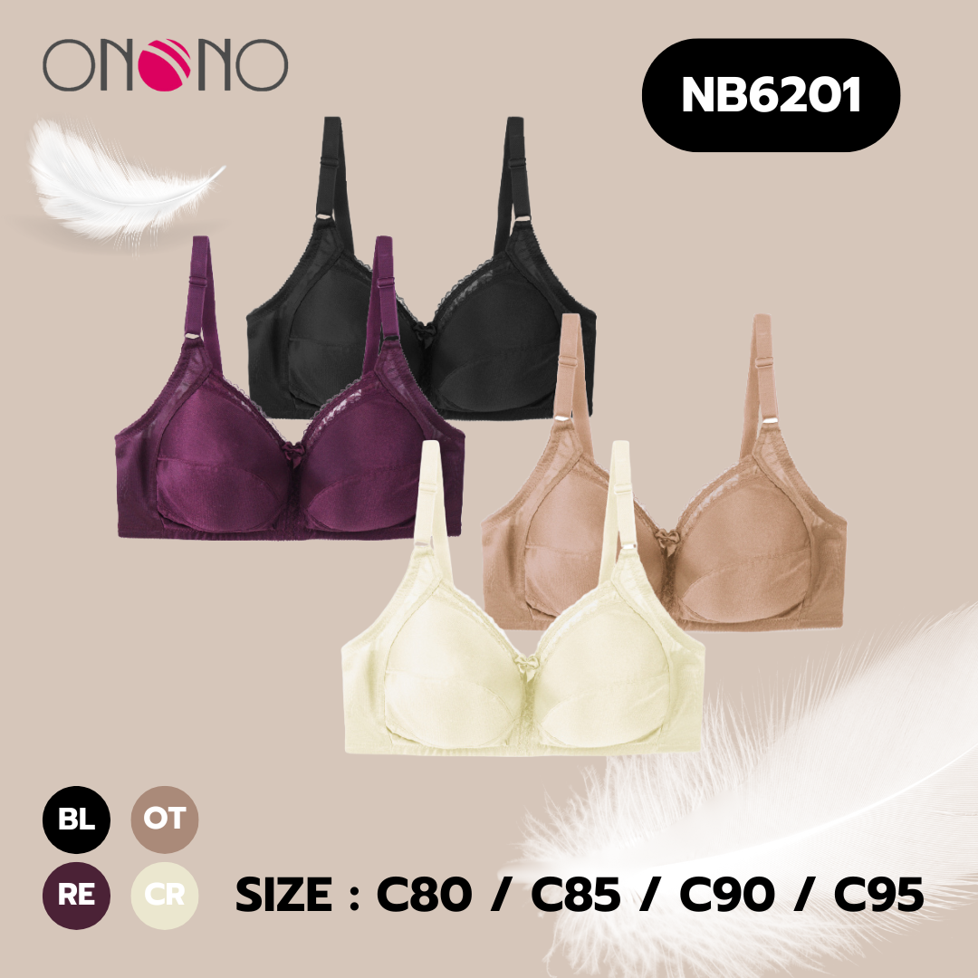 ONONO เสื้อชั้นในไร้โครง ฟองน้ำบาง รุ่น NB6201