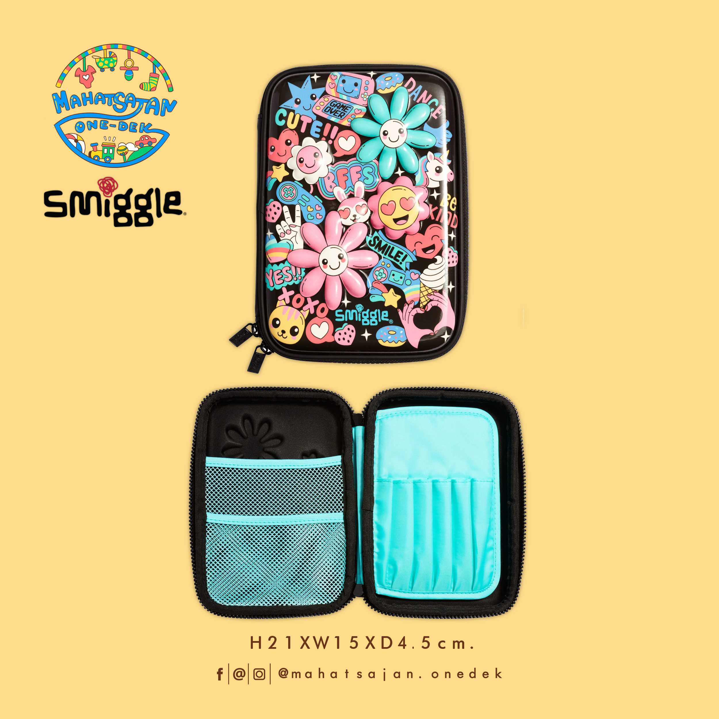 Bright Side Hardtop Pencil Case  กล่องเครื่องเขียน