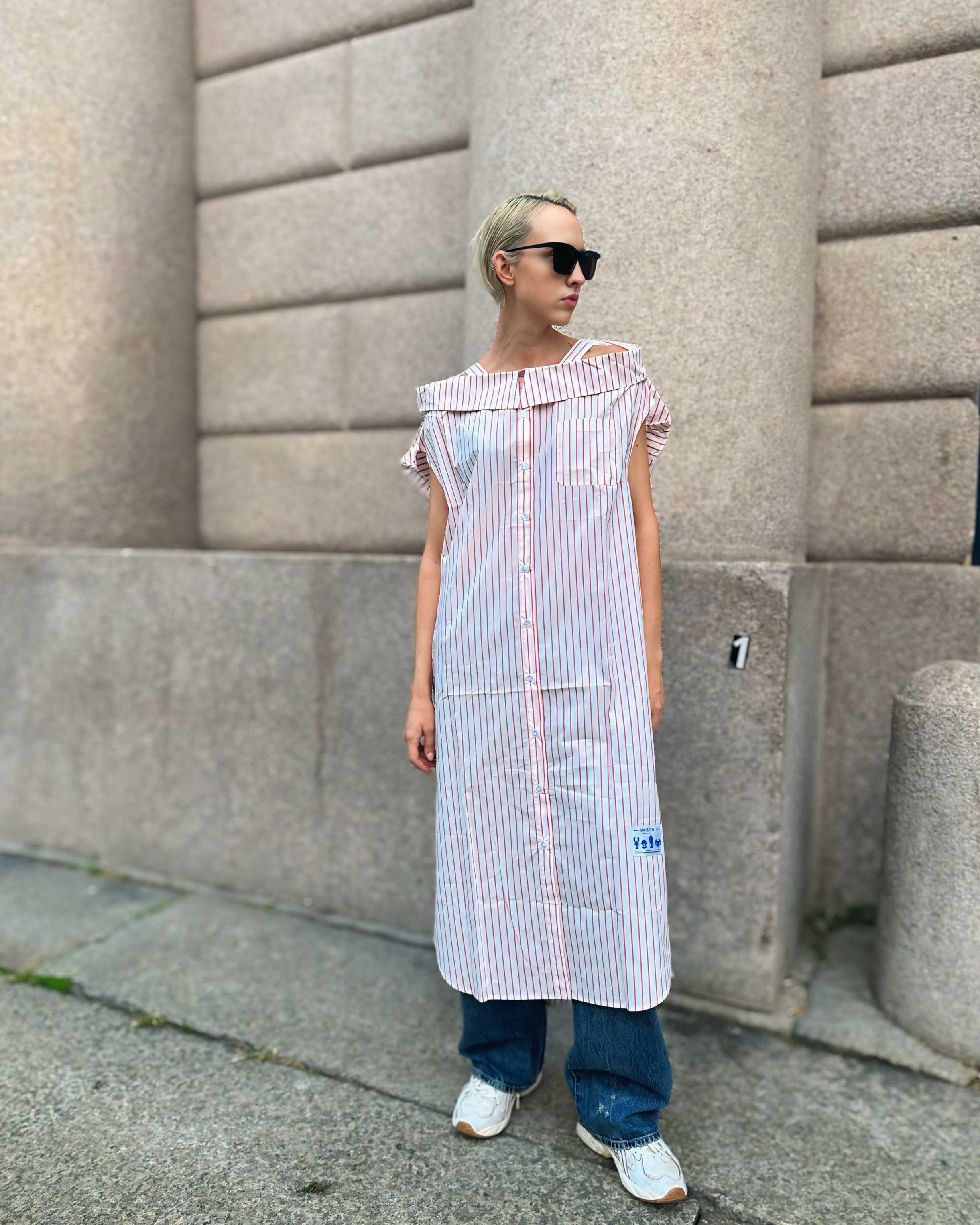 Double Collar Sleeveless Dress