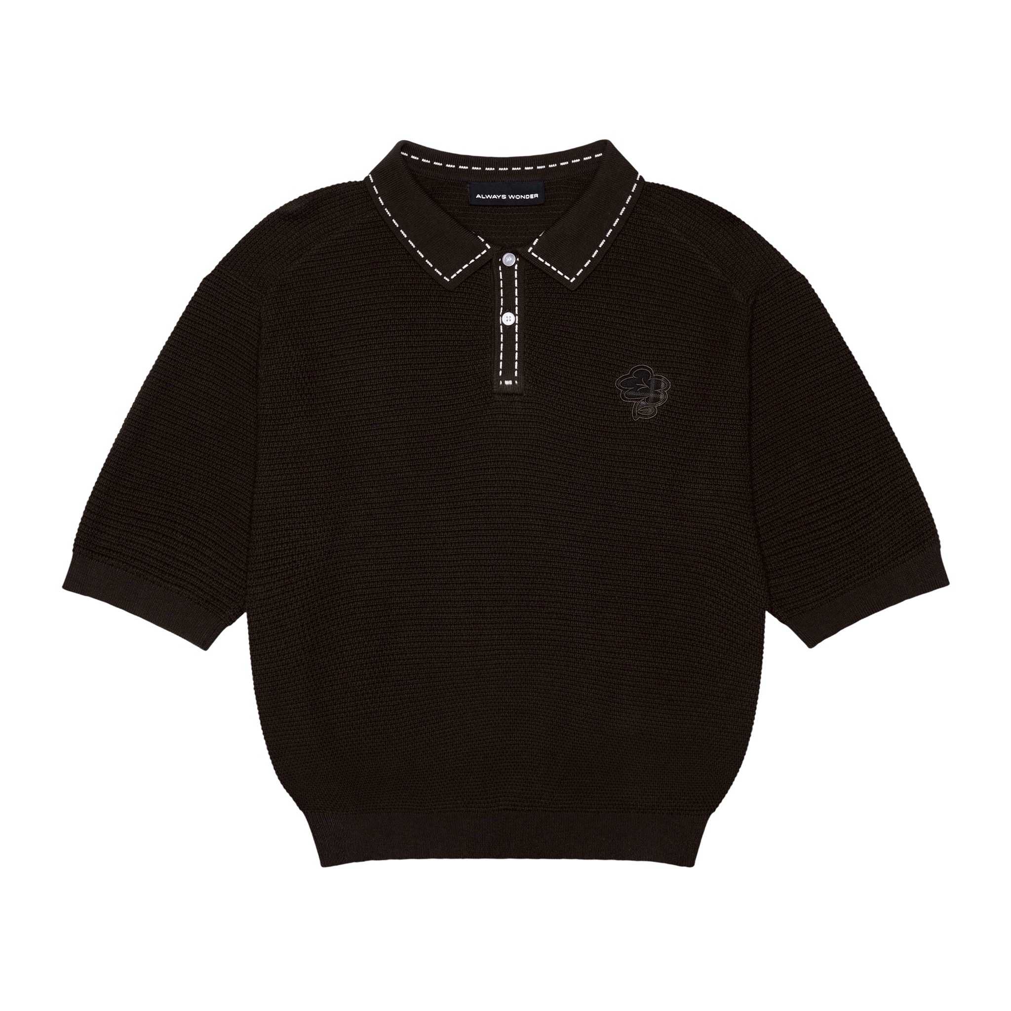 The Wonder Knit Polo | Espresso Brown