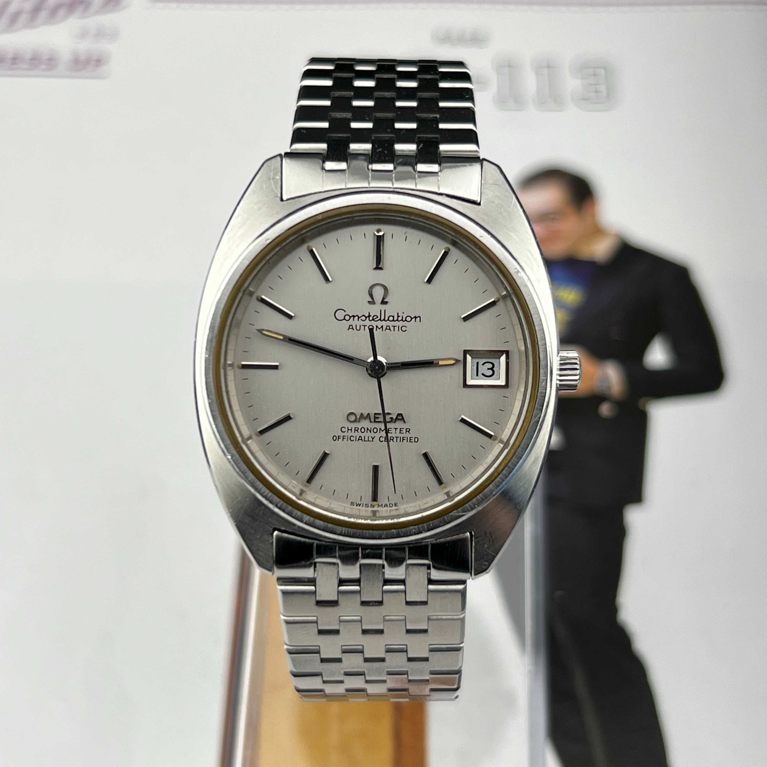 Vintage Omega Constellation Automatic 23Jewels Silver Dial Cal.1011 Date Swiss Made 1973
