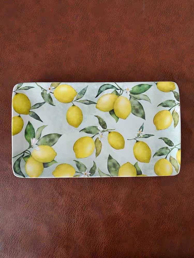 LEMON 14 INCH TRAY V.2 // จานเปลมะนาว