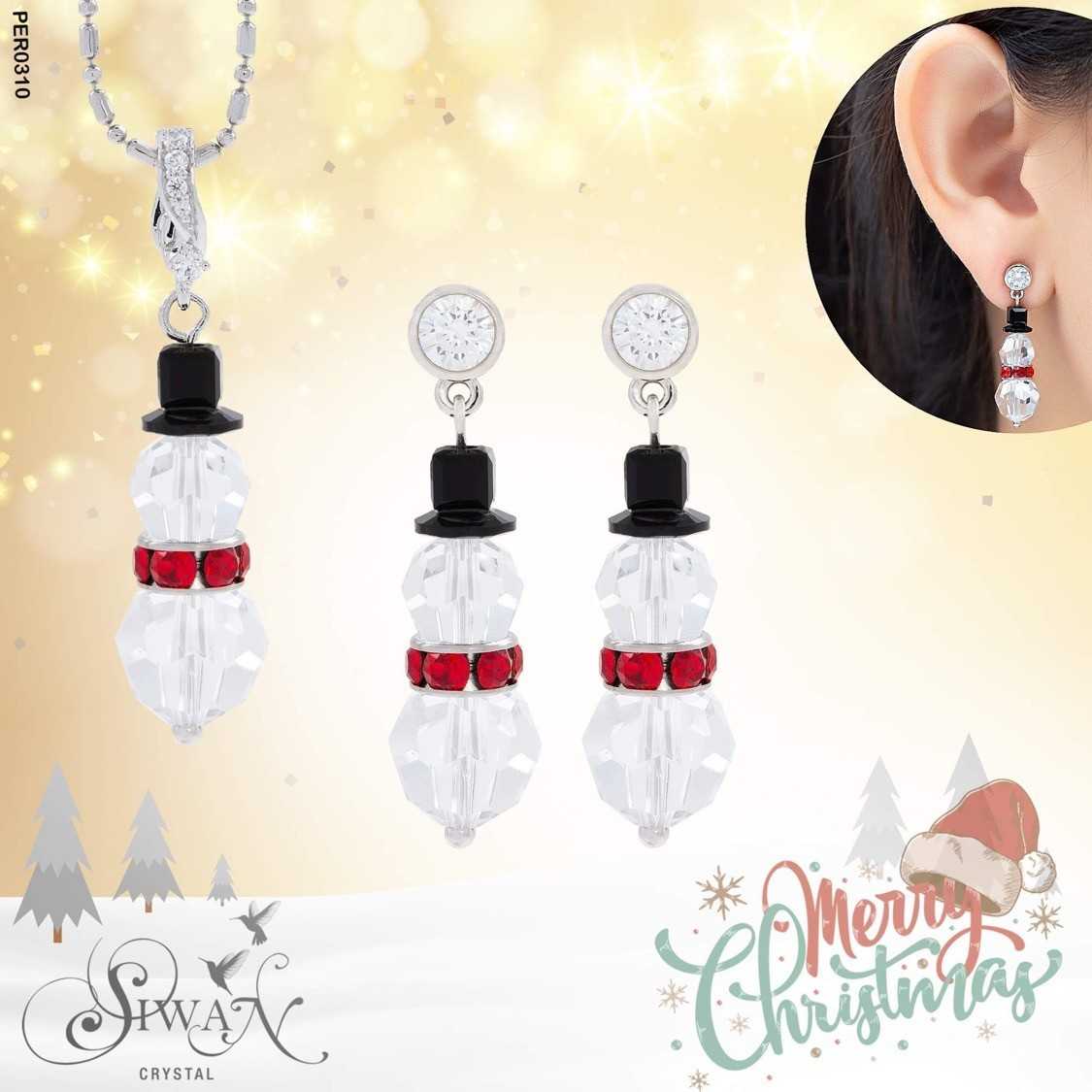 Crystal Snowman Set 16 นิ้ว