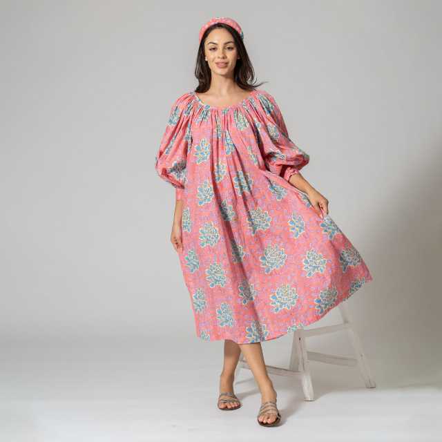 Kudu Dress (Pink, Free Size)