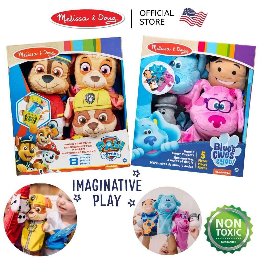 (ของแท้ USA) ของเล่นหุ่นมือเด็ก ตุ๊กตาหุ่นมือ ตุ๊กตามือ Paw Patrol Hand Puppet Melissa & Doug 33269