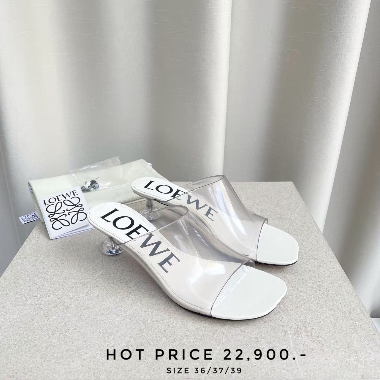 Loewe Toy Rubber Slide /white 