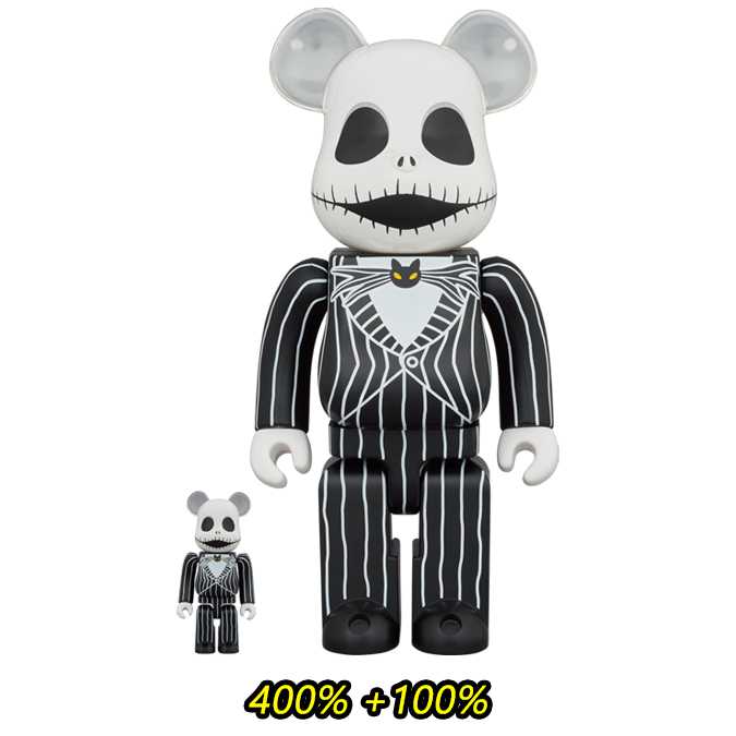 BE@RBRICK Jack Skellington (2021) 100％ & 400％ (TC)