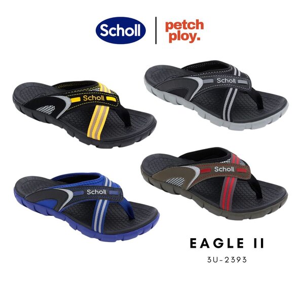 Scholl รุ่น Eagle II 3U-2393 รองเท้าสกอลล์ แบบสวมมีหูหนีบ ใส่ได้ทั้งชายและหญิง