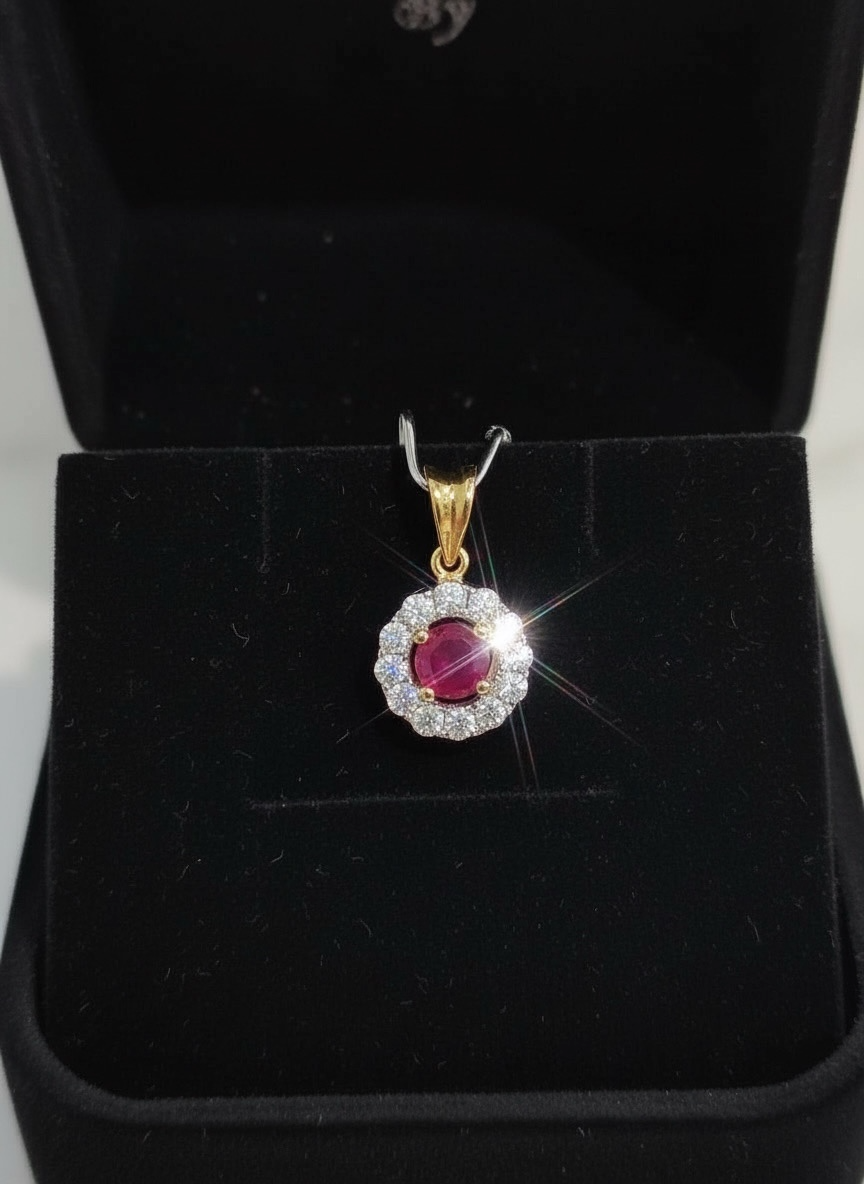 จี้ทับทิมพม่า 0.26 ct