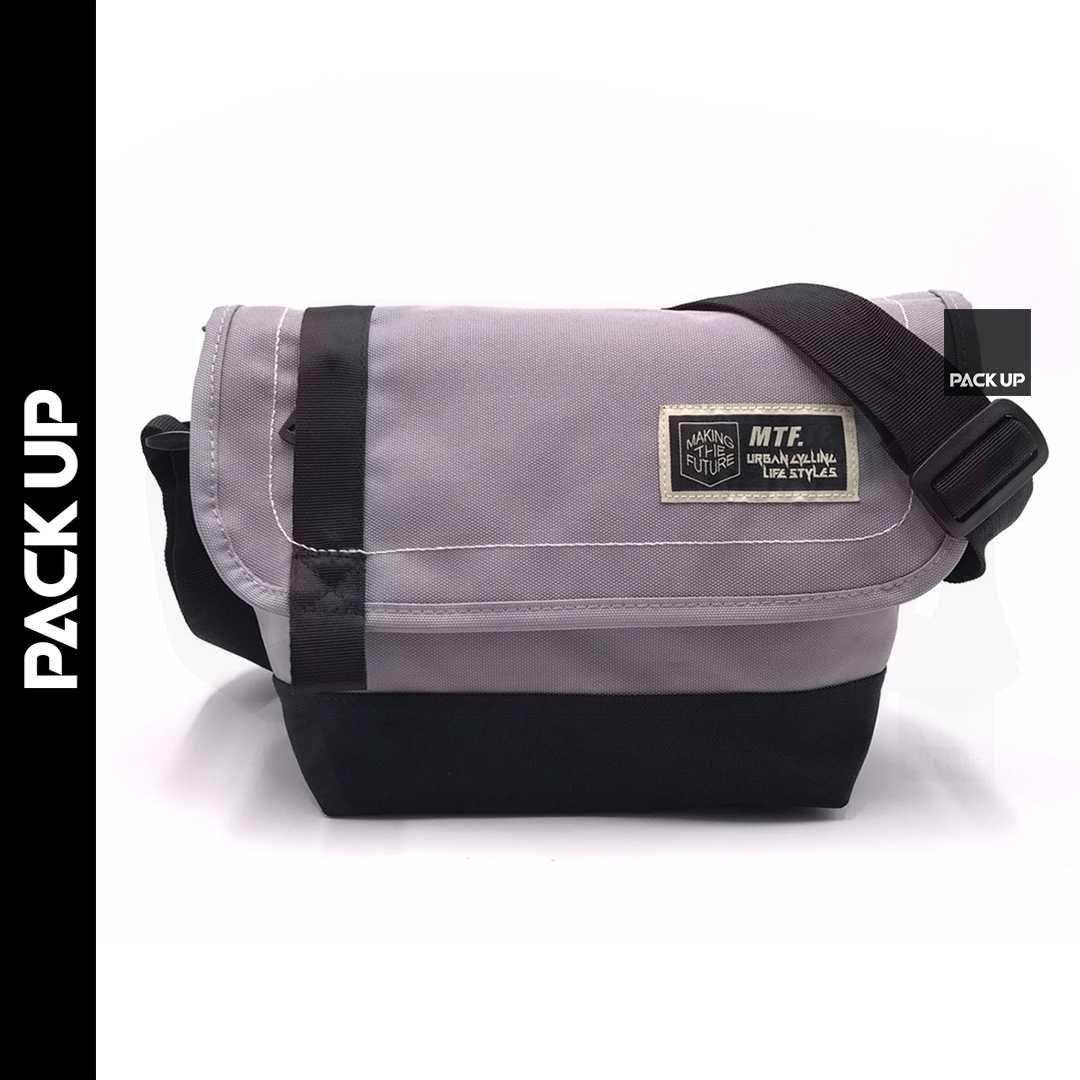 𝗣𝗔𝗖𝗞 𝗨𝗣 กระเป๋าสะพาย MTF รุ่น 6068 (สีเทา)