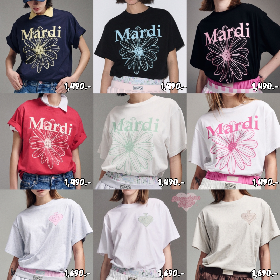 พร้อมส่ง Mardi Tshirt มีหลายแบบ 