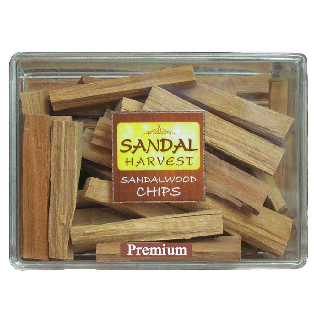 ไม้หอมแก่นจันทร์ เกรดพรีเมี่ยม หอมอโรม่า แท้ 100%  SandalHarvest Sandalwood Chips (Premium) 50g