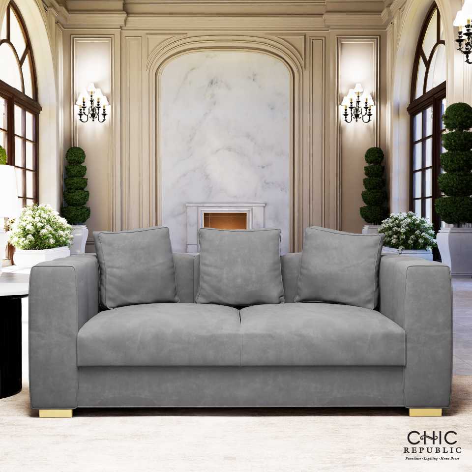Chic Republic SIENA/2,โซฟา 2 ที่นั่ง - สี เบจ , เทาเข้ม